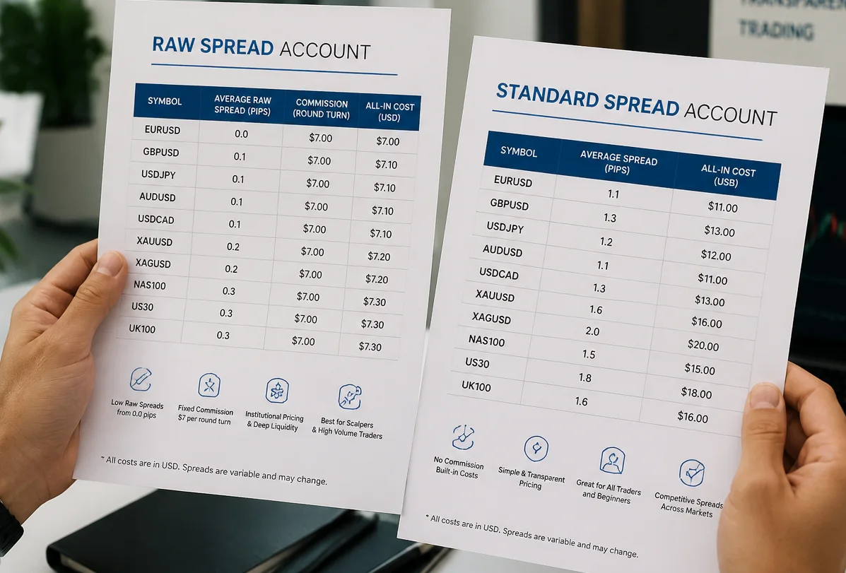 Spreads, Fees, and Trading Costs