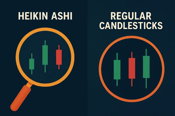 Heikin Ashi vs. Regular Candlesticks
