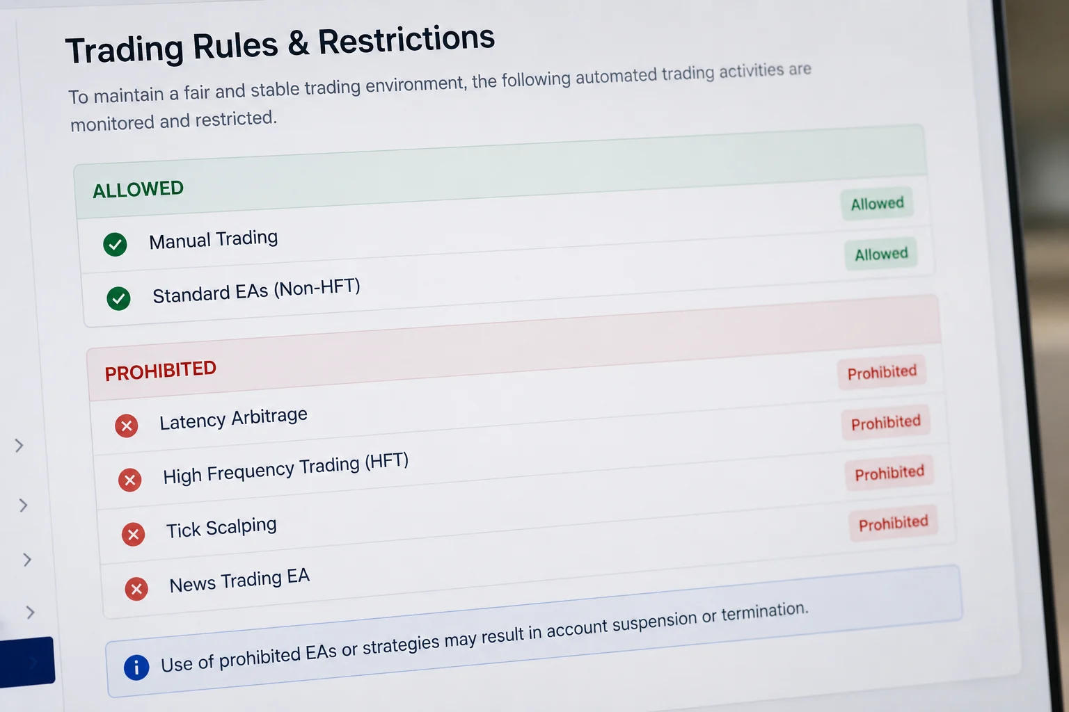 Why Prop Firms Restrict Certain EAs